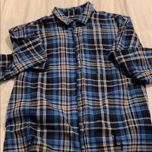 Distressed Button Up